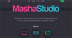 Desktop Screenshot of mashastudio.net